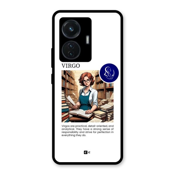 Valuable Virgo Glass Back Case for iQOO Z6 44W