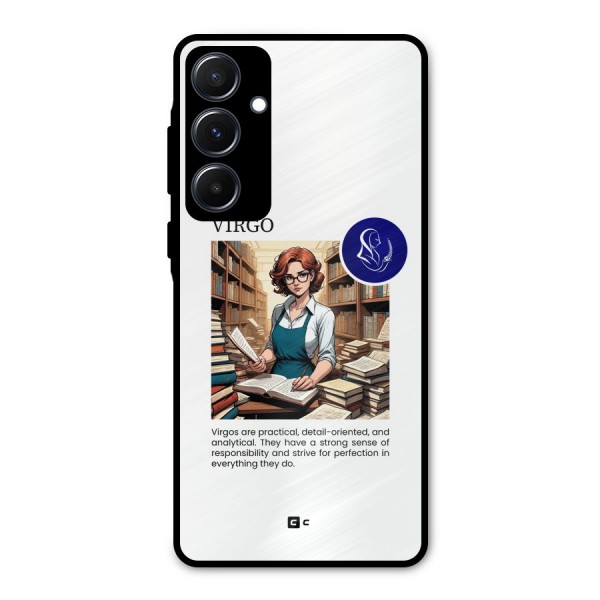 Valuable Virgo Metal Back Case for Galaxy A55