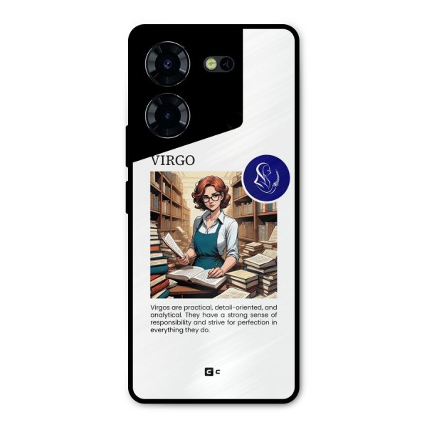 Valuable Virgo Metal Back Case for Tecno Pova 5 Pro 5G
