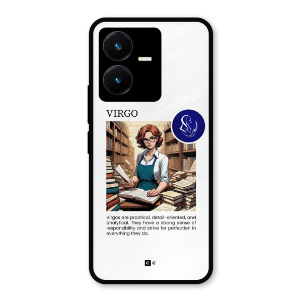 Valuable Virgo Metal Back Case for Vivo Y22