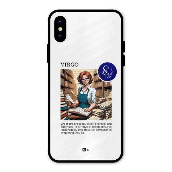 Valuable Virgo Metal Back Case for iPhone XS