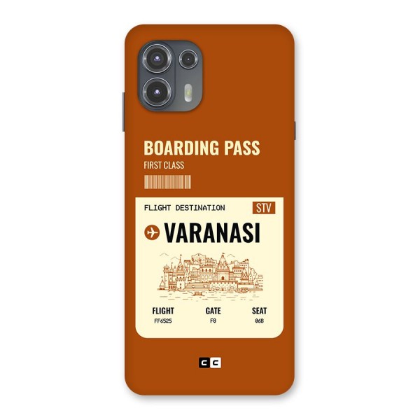 Varanasi Boarding Pass Back Case for Motorola Edge 20 Fusion
