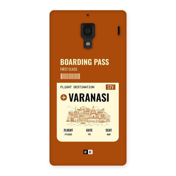 Varanasi Boarding Pass Back Case for Redmi 1s