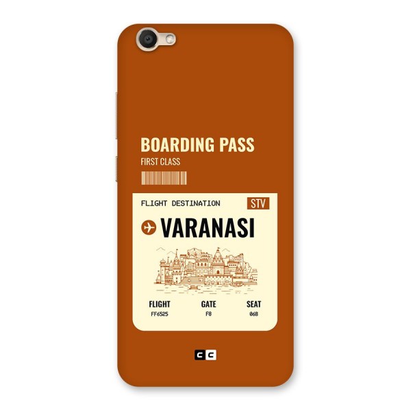 Varanasi Boarding Pass Back Case for Vivo Y67