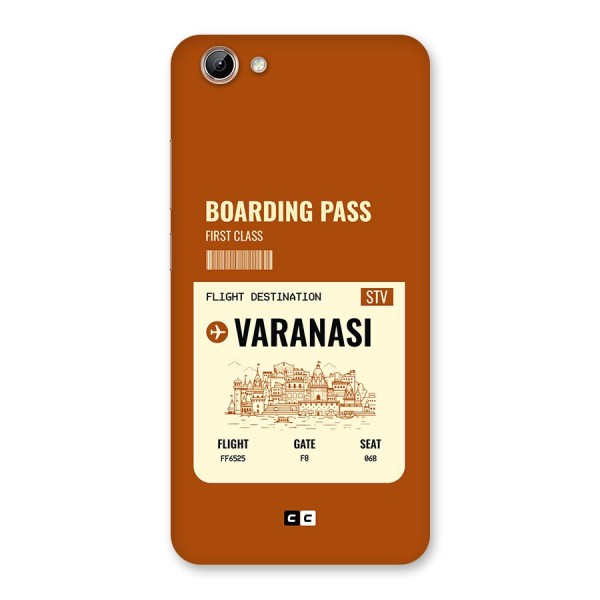 Varanasi Boarding Pass Back Case for Vivo Y71i