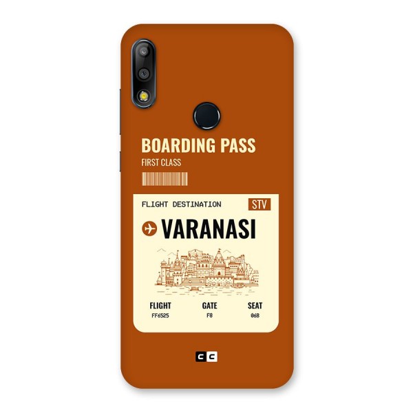 Varanasi Boarding Pass Back Case for Zenfone Max Pro M2