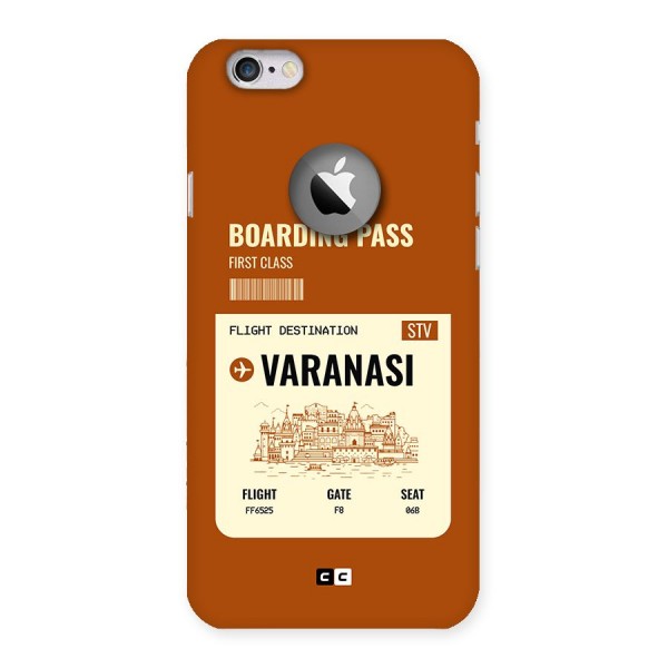 Varanasi Boarding Pass Back Case for iPhone 6 Logo Cut