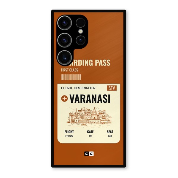 Varanasi Boarding Pass Metal Back Case for Galaxy S23 Ultra