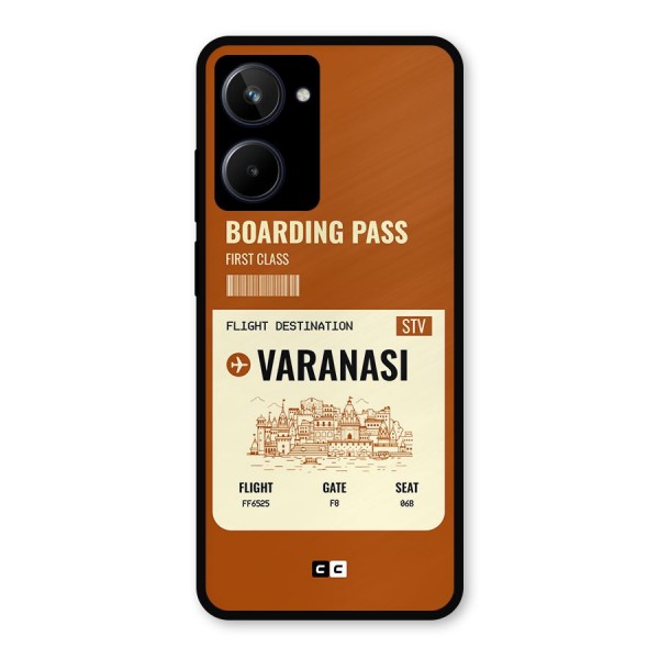 Varanasi Boarding Pass Metal Back Case for Realme 10
