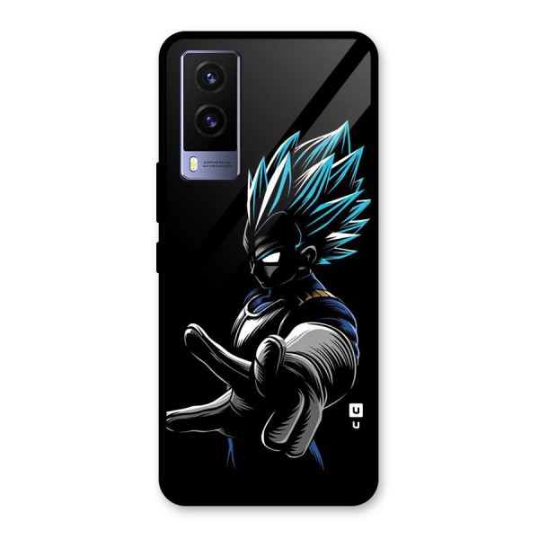 Vegeta Super Saiyan Glass Back Case for Vivo V21e 5G