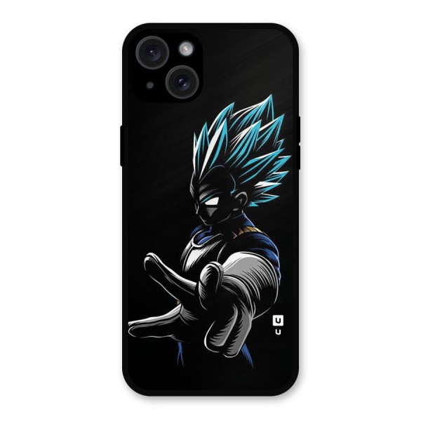 Vegeta Super Saiyan Metal Back Case for iPhone 15 Plus
