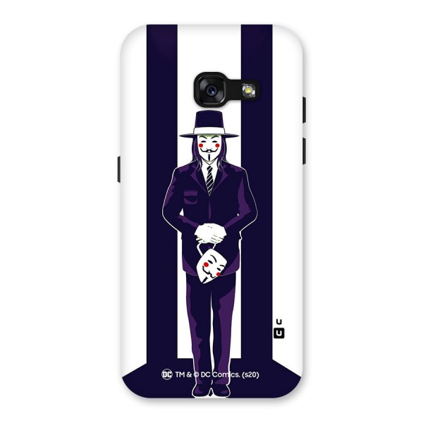 Vendetta Gentleman Holding Mask Illustration Back Case for Galaxy A3 (2017)
