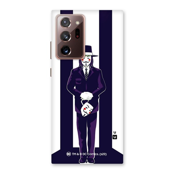 Vendetta Gentleman Holding Mask Illustration Back Case for Galaxy Note 20 Ultra