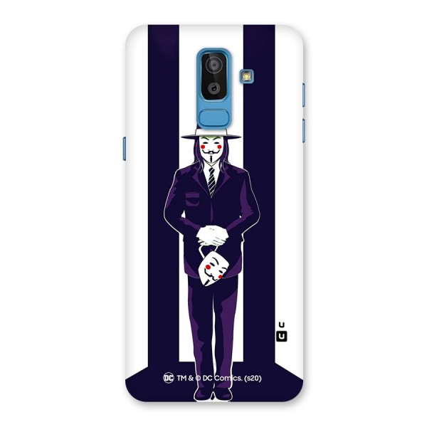 Vendetta Gentleman Holding Mask Illustration Back Case for Galaxy On8 (2018)