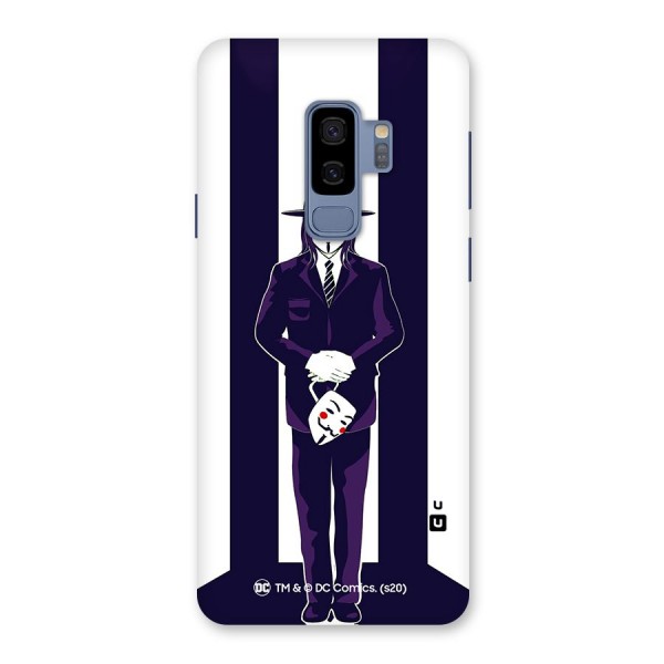 Vendetta Gentleman Holding Mask Illustration Back Case for Galaxy S9 Plus