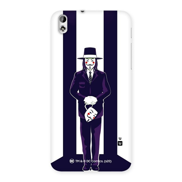 Vendetta Gentleman Holding Mask Illustration Back Case for HTC Desire 816s
