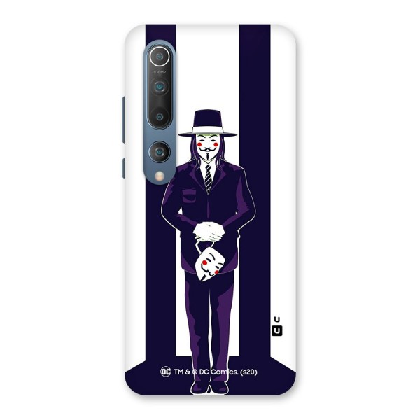 Vendetta Gentleman Holding Mask Illustration Back Case for Mi 10