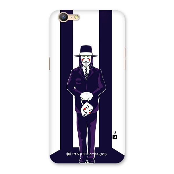 Vendetta Gentleman Holding Mask Illustration Back Case for Oppo A39