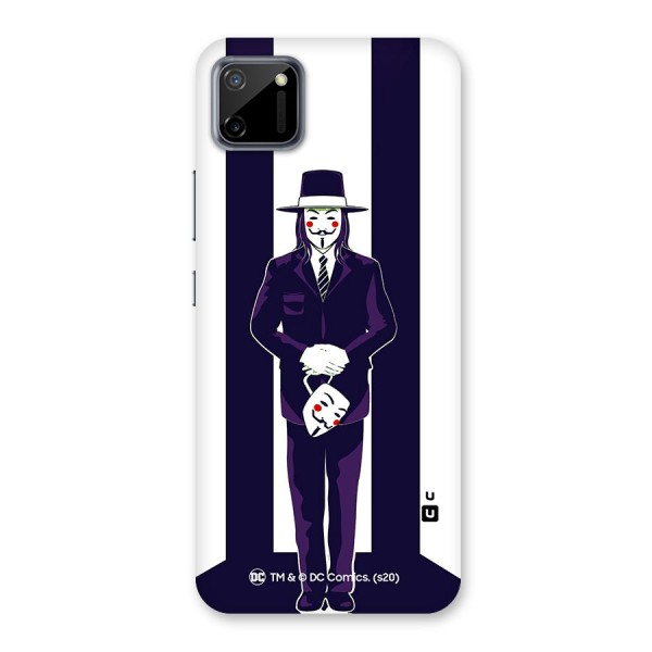 Vendetta Gentleman Holding Mask Illustration Back Case for Realme C11