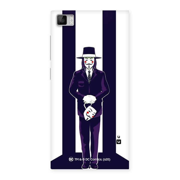 Vendetta Gentleman Holding Mask Illustration Back Case for Xiaomi Mi3