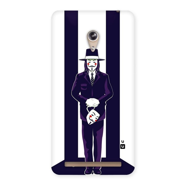 Vendetta Gentleman Holding Mask Illustration Back Case for Zenfone 6