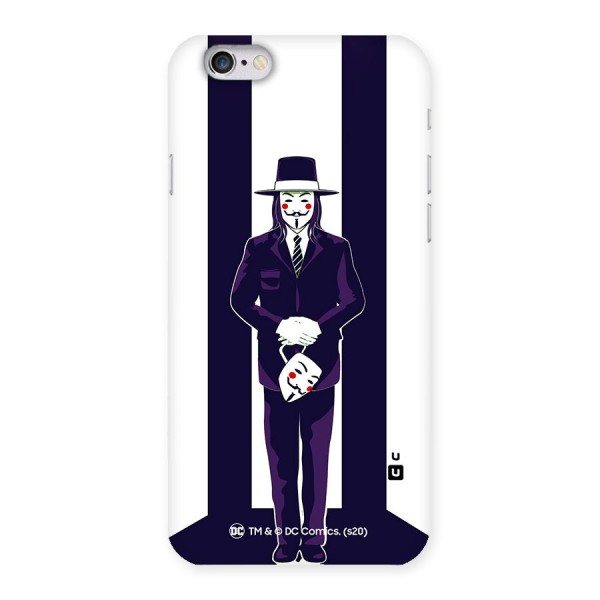 Vendetta Gentleman Holding Mask Illustration Back Case for iPhone 6 6S