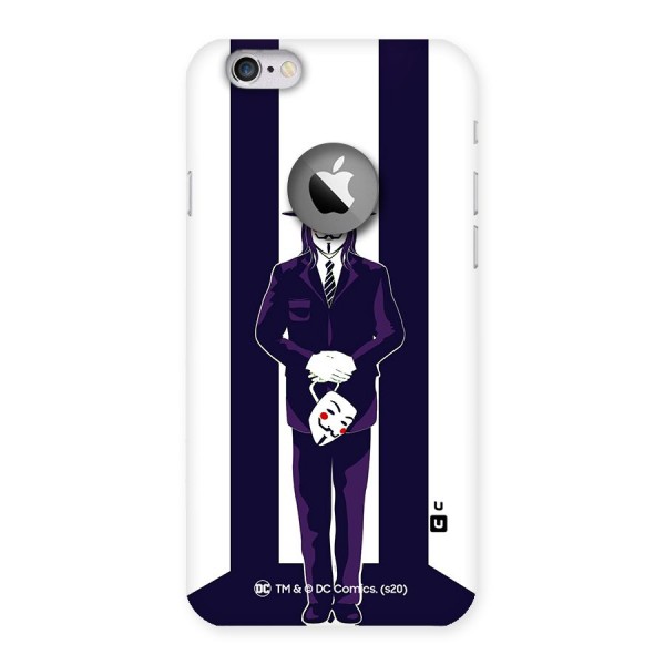 Vendetta Gentleman Holding Mask Illustration Back Case for iPhone 6 Logo Cut