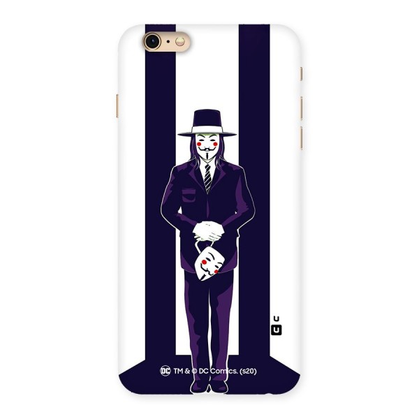 Vendetta Gentleman Holding Mask Illustration Back Case for iPhone 6 Plus 6S Plus