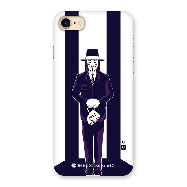 Vendetta Gentleman Holding Mask Illustration Back Case for iPhone 7