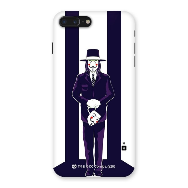 Vendetta Gentleman Holding Mask Illustration Back Case for iPhone 7 Plus