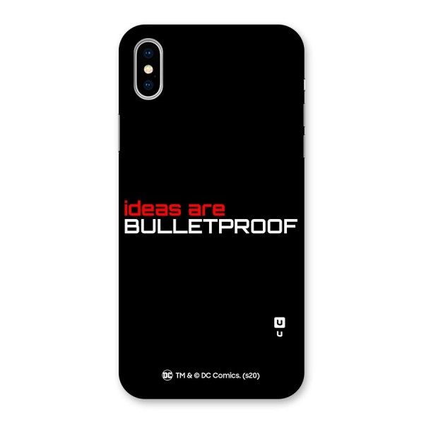 Vendetta Ideas are Bulletproof Back Case for iPhone X