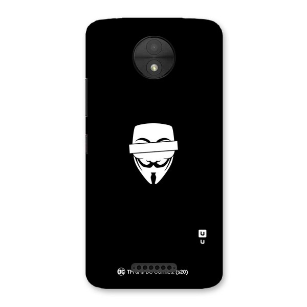 Vendetta Minimal Mask Back Case for Moto C