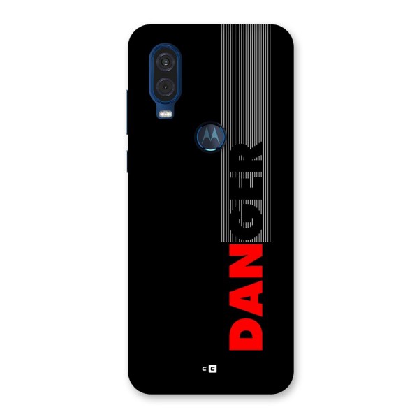 Vertical Danger Back Case for Motorola One Vision