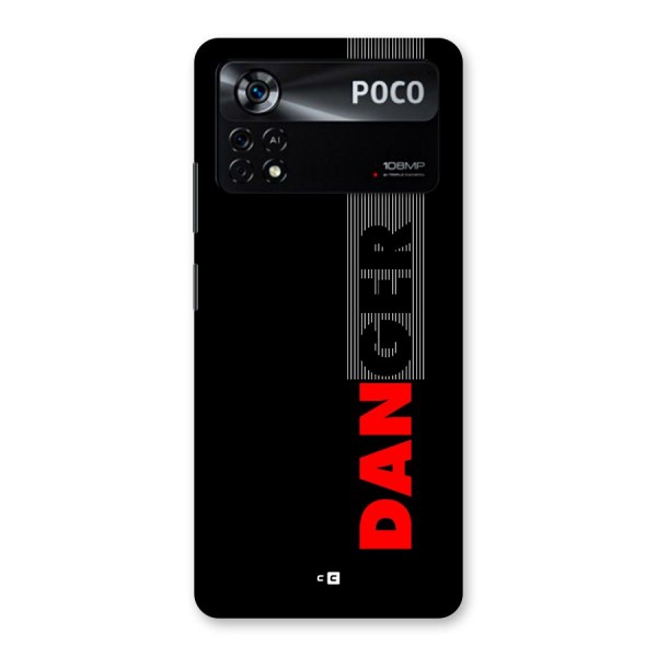Vertical Danger Back Case for Poco X4 Pro 5G