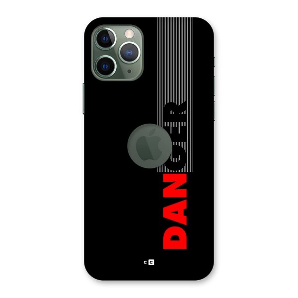 Vertical Danger Back Case for iPhone 11 Pro Logo Cut