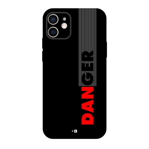 Vertical Danger Back Case for iPhone 12