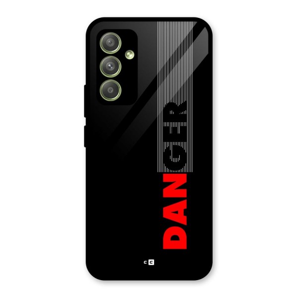 Vertical Danger Glass Back Case for Galaxy A54