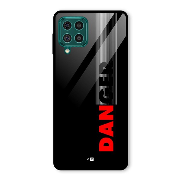 Vertical Danger Glass Back Case for Galaxy F62