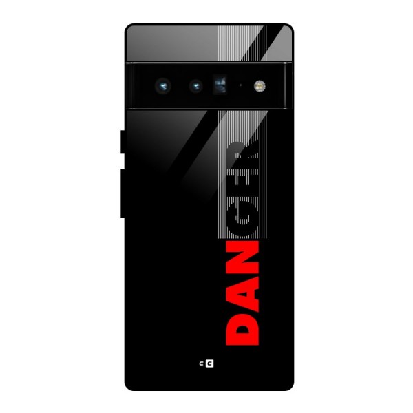 Vertical Danger Glass Back Case for Google Pixel 6 Pro