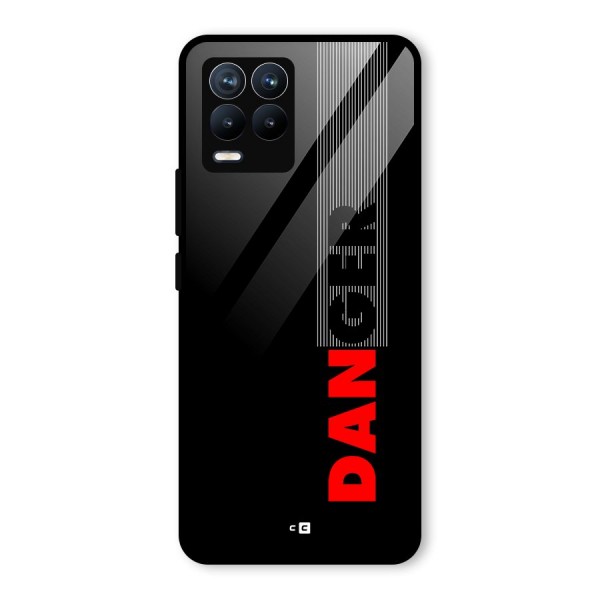 Vertical Danger Glass Back Case for Realme 8 Pro