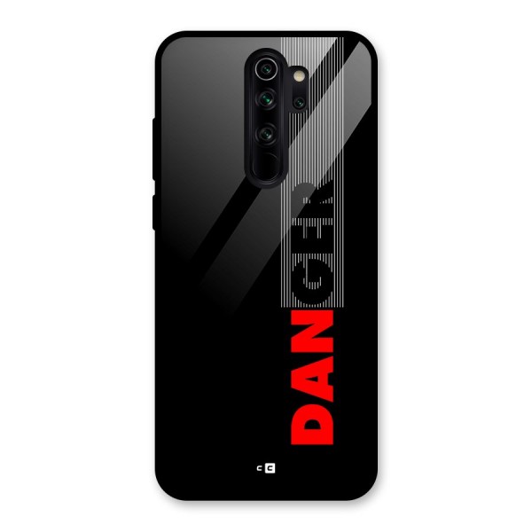 Vertical Danger Glass Back Case for Redmi Note 8 Pro