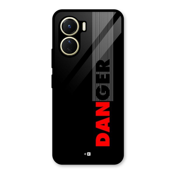 Vertical Danger Glass Back Case for Vivo Y16