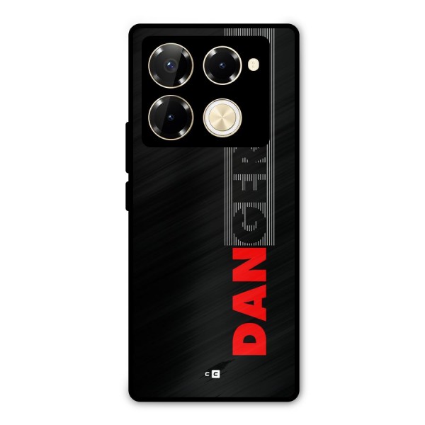Vertical Danger Metal Back Case for Infinix Note 40 Pro Plus