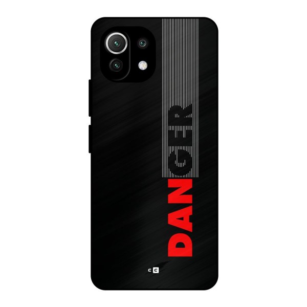 Vertical Danger Metal Back Case for Mi 11 Lite