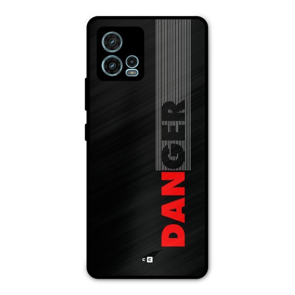 Vertical Danger Metal Back Case for Moto G72