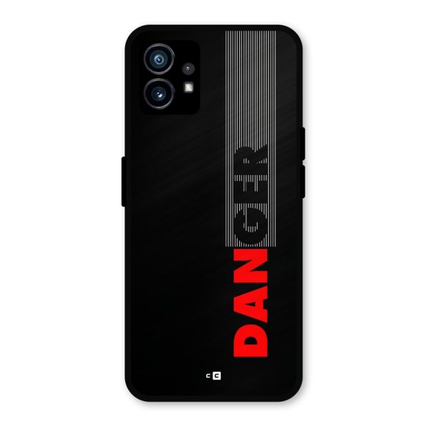 Vertical Danger Metal Back Case for Nothing Phone 1