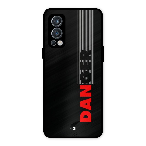 Vertical Danger Metal Back Case for OnePlus Nord 2 5G