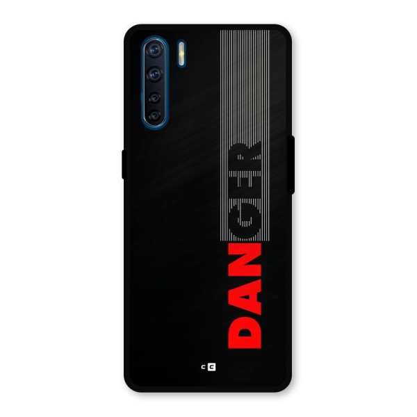 Vertical Danger Metal Back Case for Oppo F15