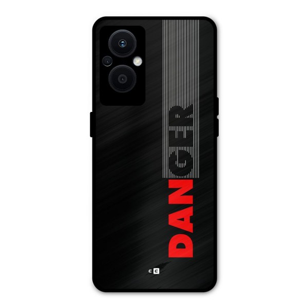 Vertical Danger Metal Back Case for Oppo F21s Pro 5G