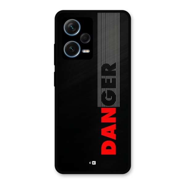 Vertical Danger Metal Back Case for Redmi Note 12 Pro Plus 5G